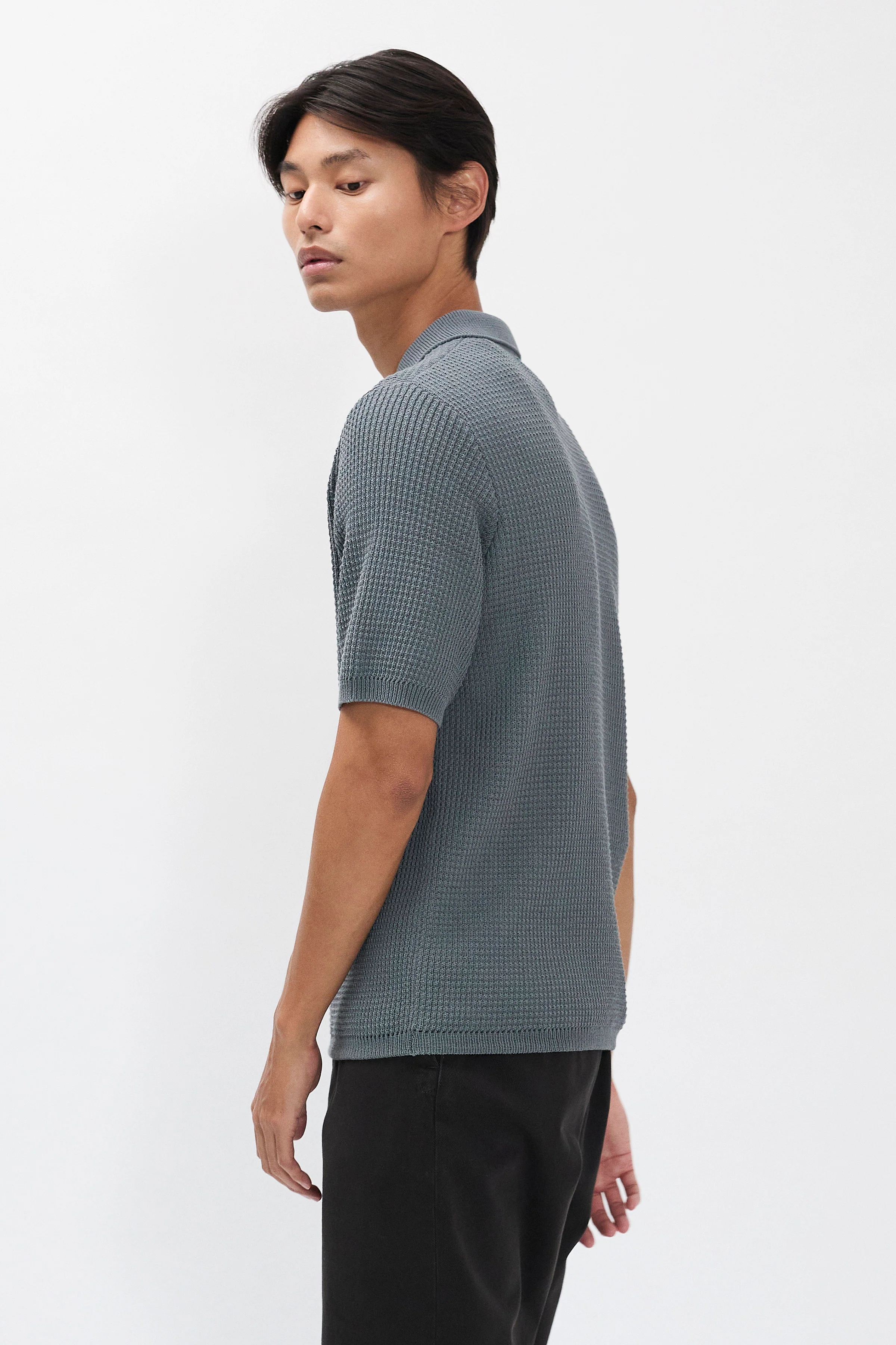 Anholt Cotton Crepe Polo - Image 3