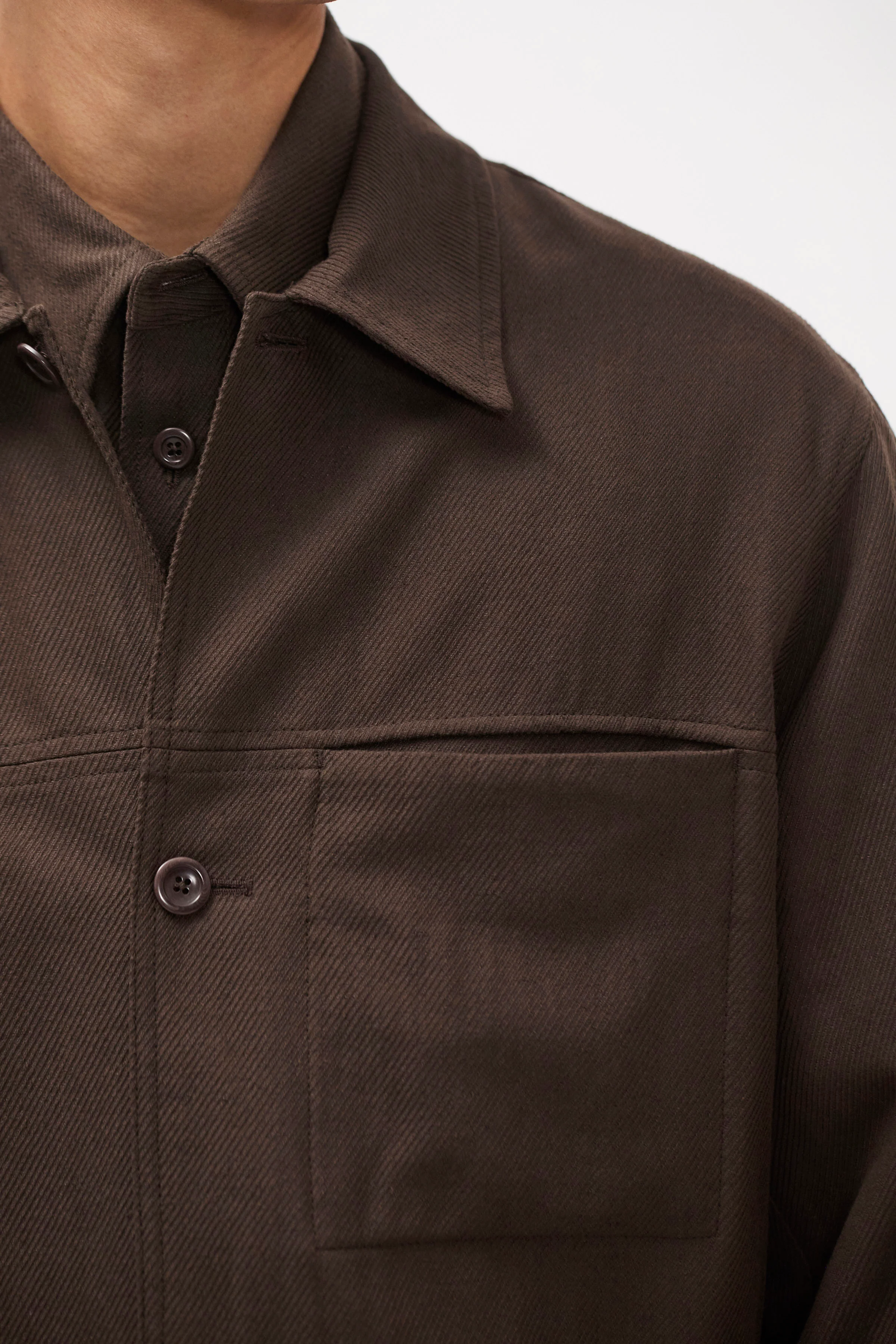 Arresskov Cotton Linen Twill Overshirt - Image 3