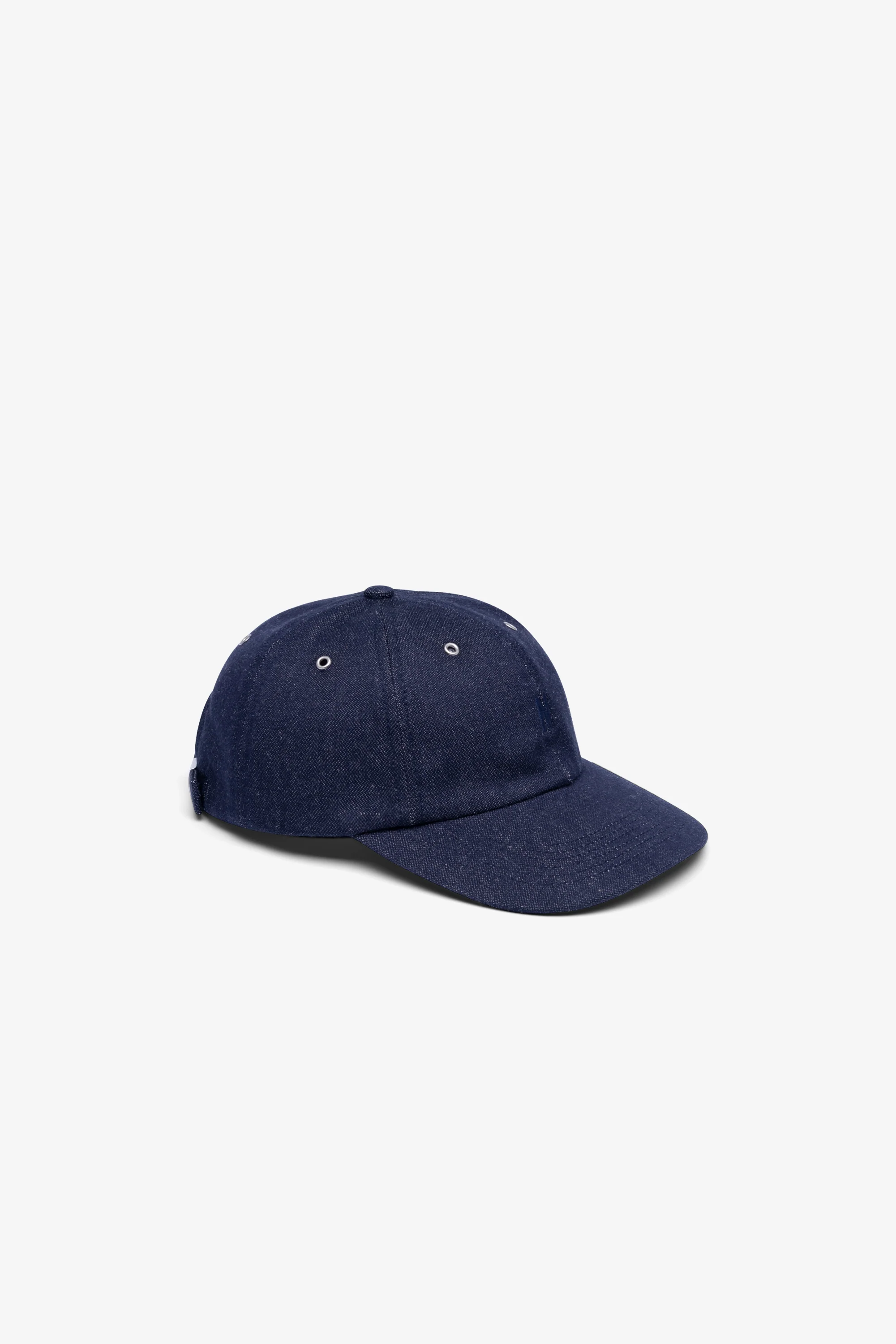 Broken Twill Cotton Linen Denim 6 Panel Cap - Image 3