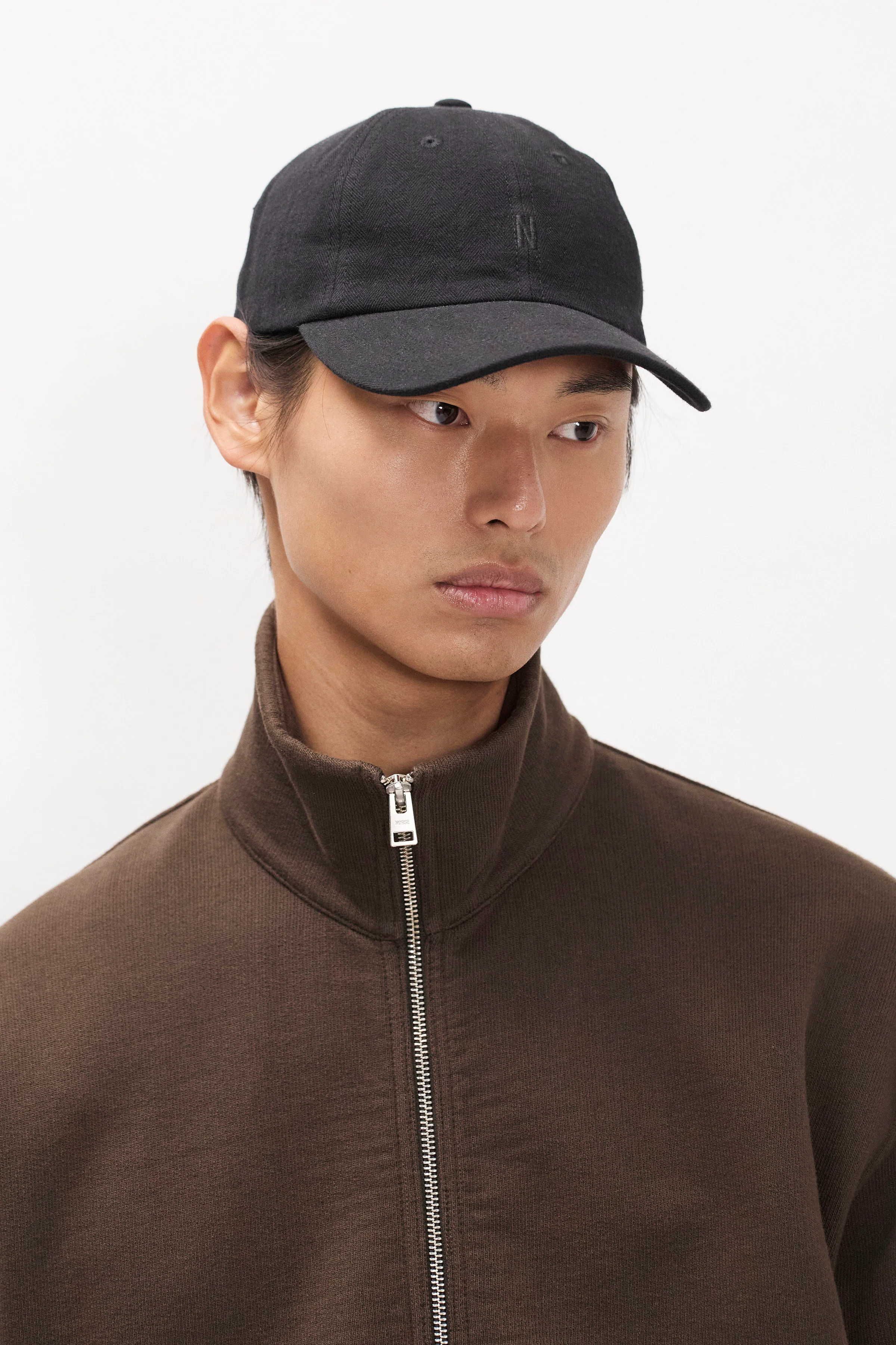 Cotton Wool Herringbone Twill 6-Panel Cap - Image 2