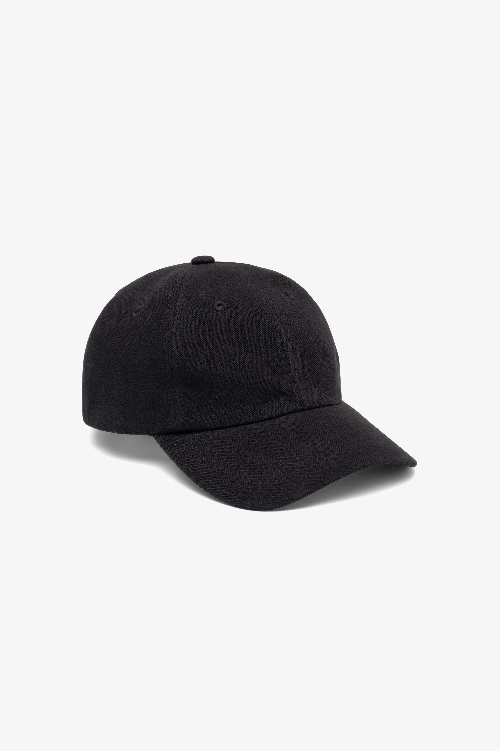 Cotton Wool Herringbone Twill 6-Panel Cap - Image 4