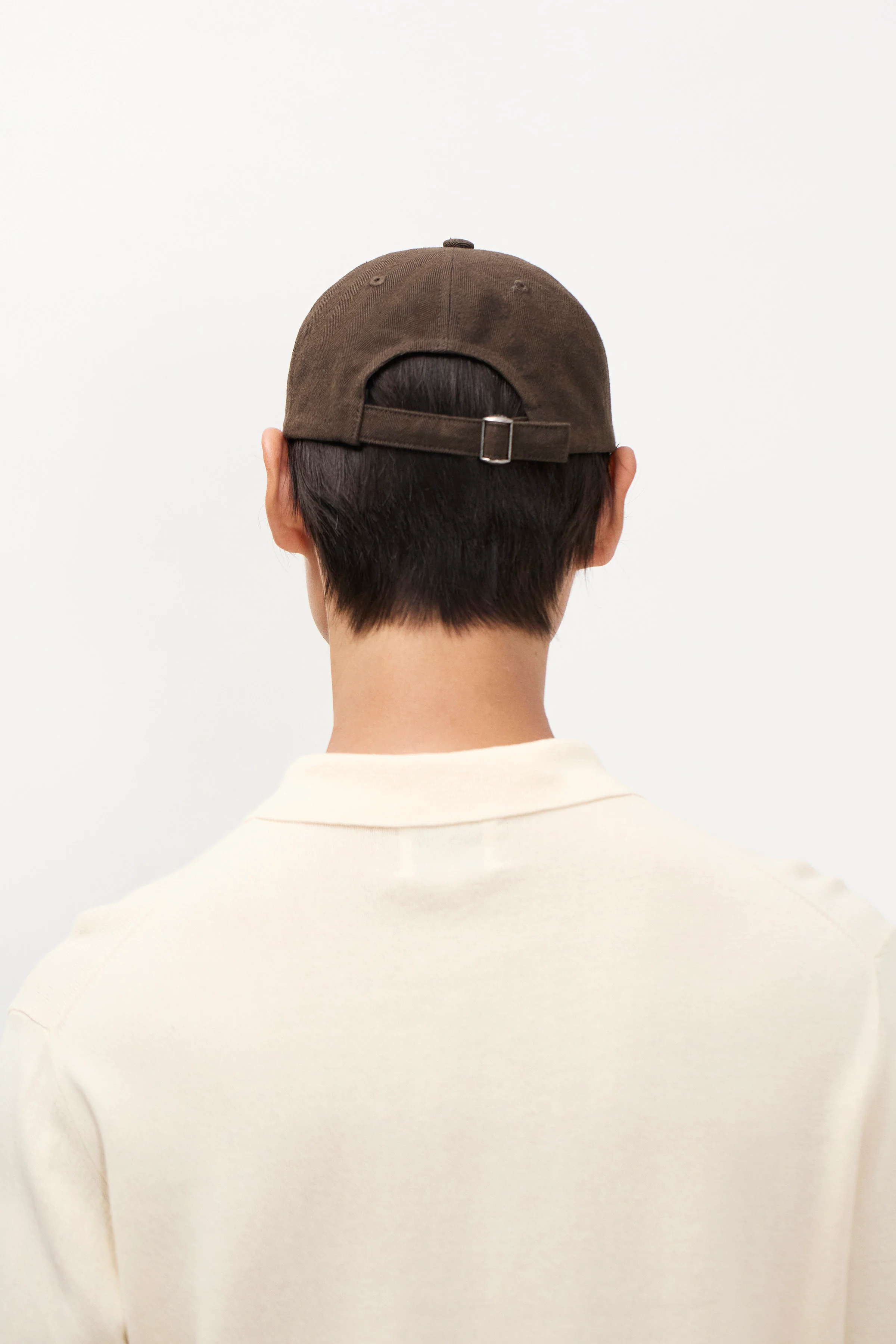 Cotton Wool Herringbone Twill 6-Panel Cap - Image 3