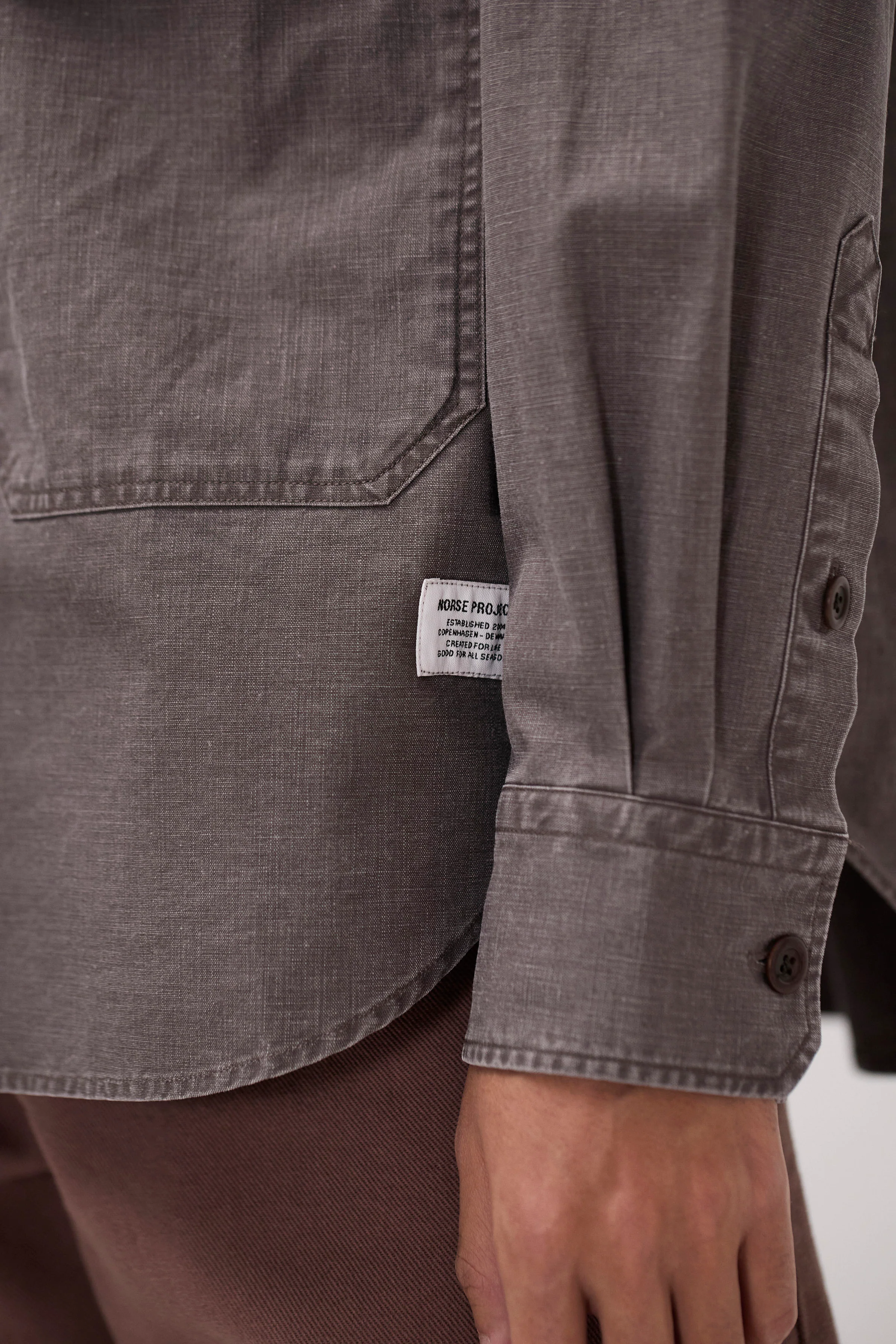 Espevik Faded Pigment Dyed Oversize Utility Shirt - Image 5