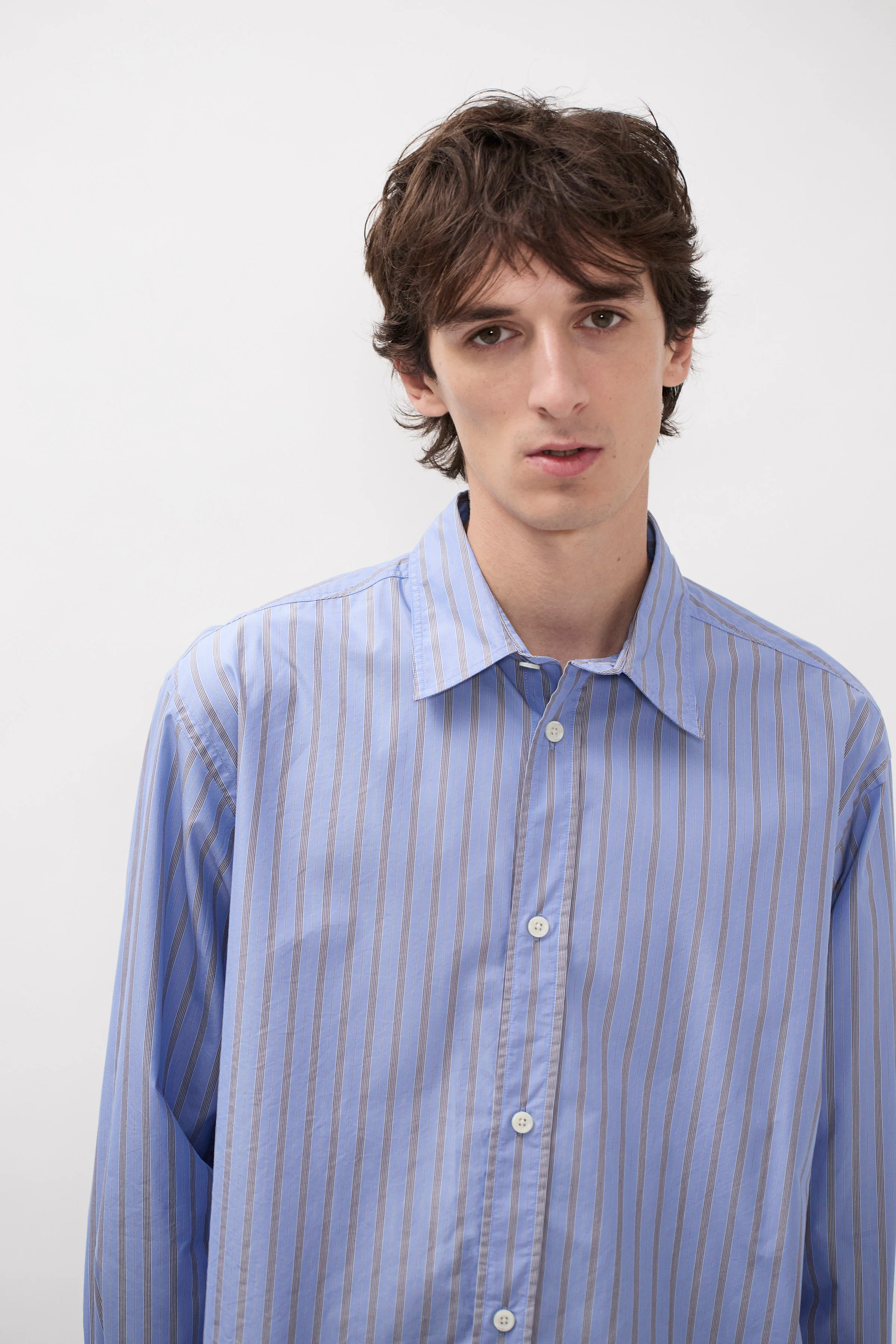 Espevik Fine Cotton Poplin Oversize Shirt - Image 3