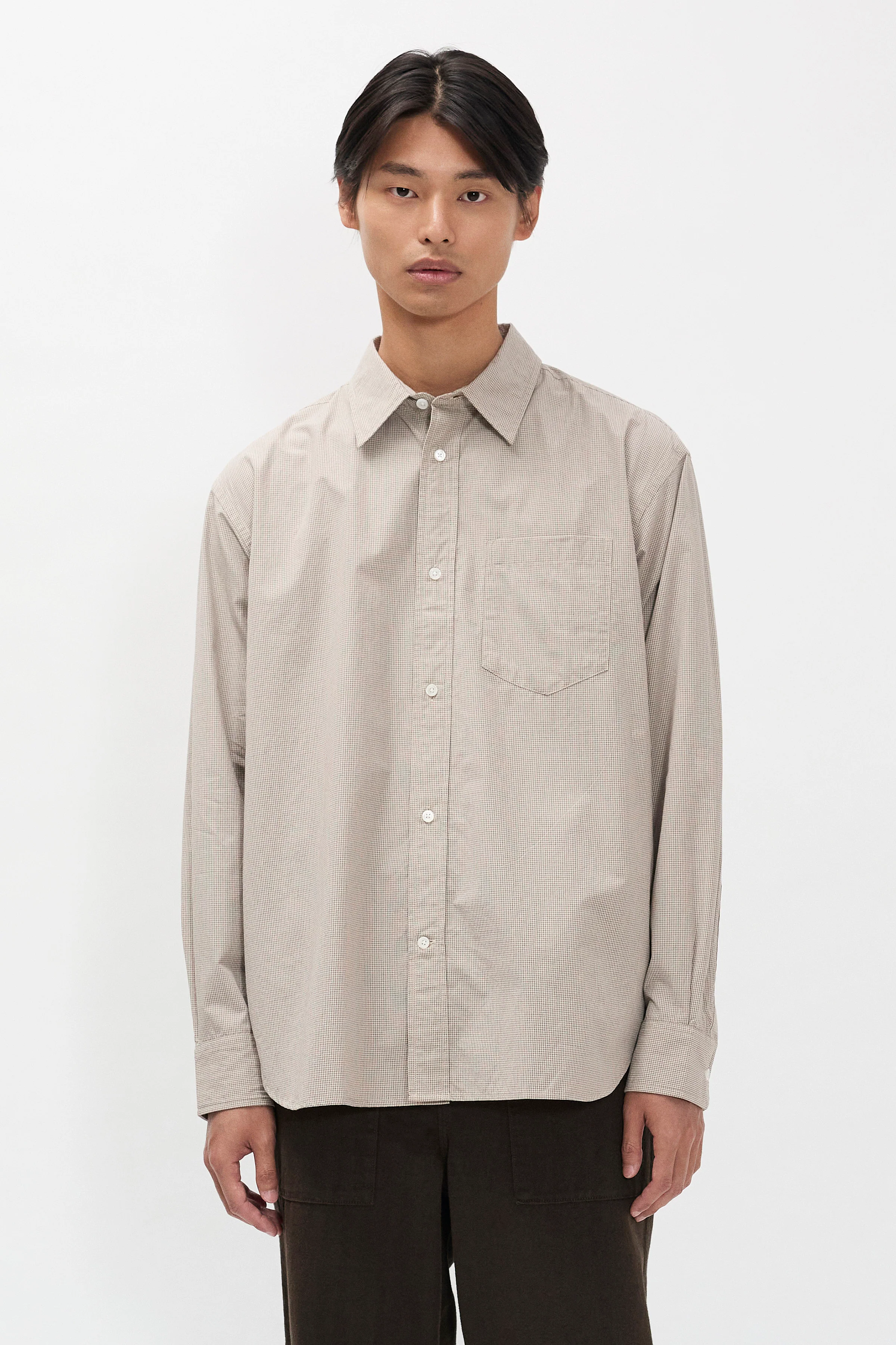 Espevik Oversize Micro Poplin Check Shirt