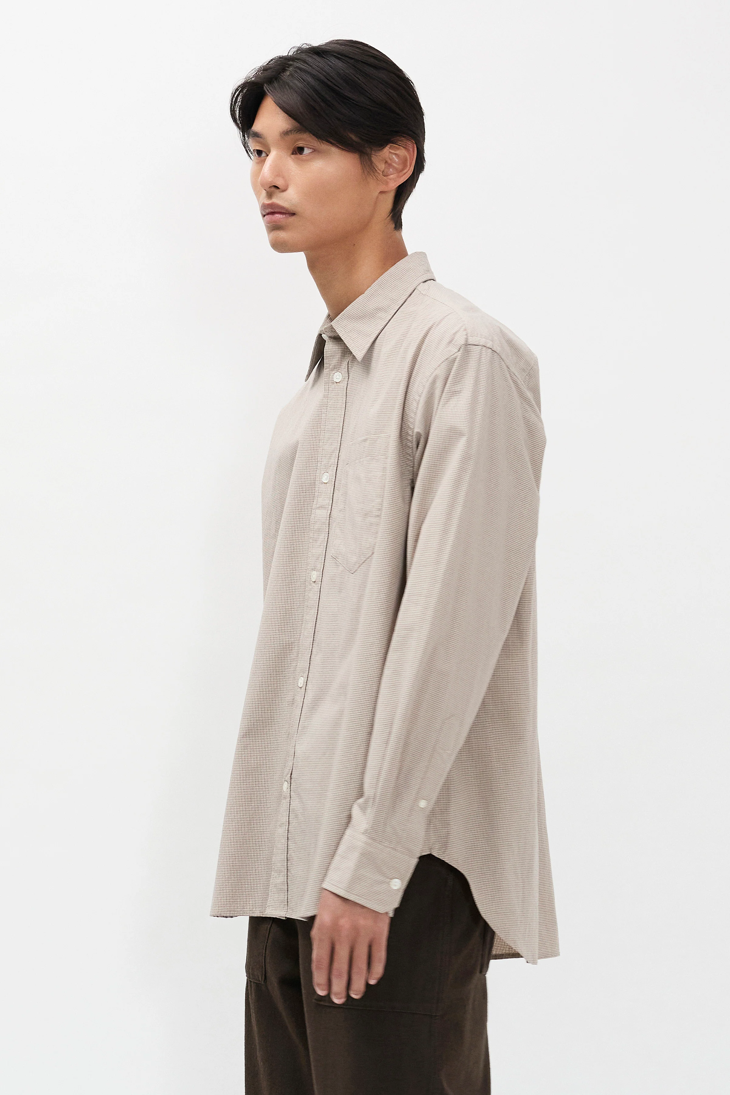 Espevik Oversize Micro Poplin Check Shirt - Image 2