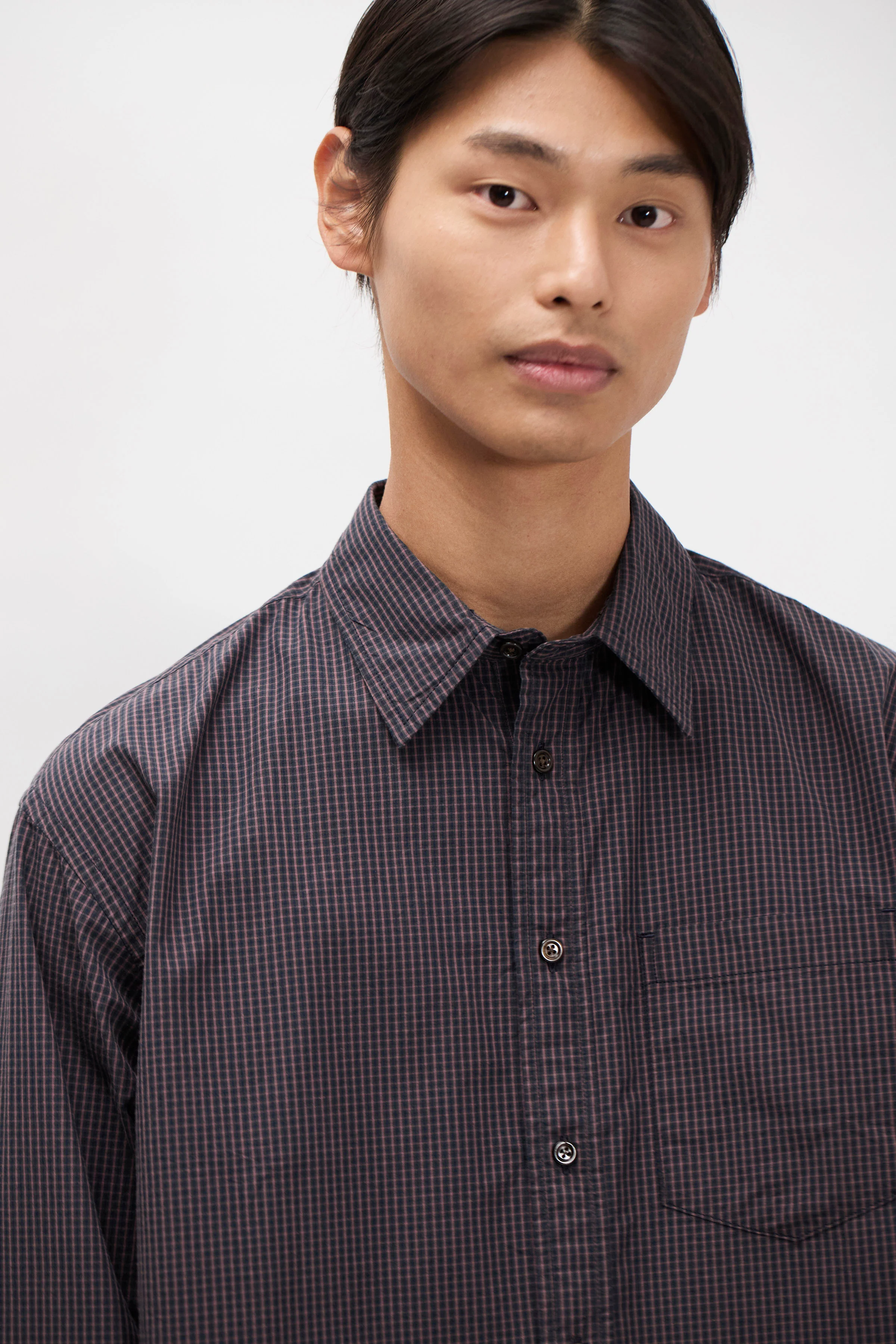 Espevik Oversize Poplin Check Shirt - Image 4