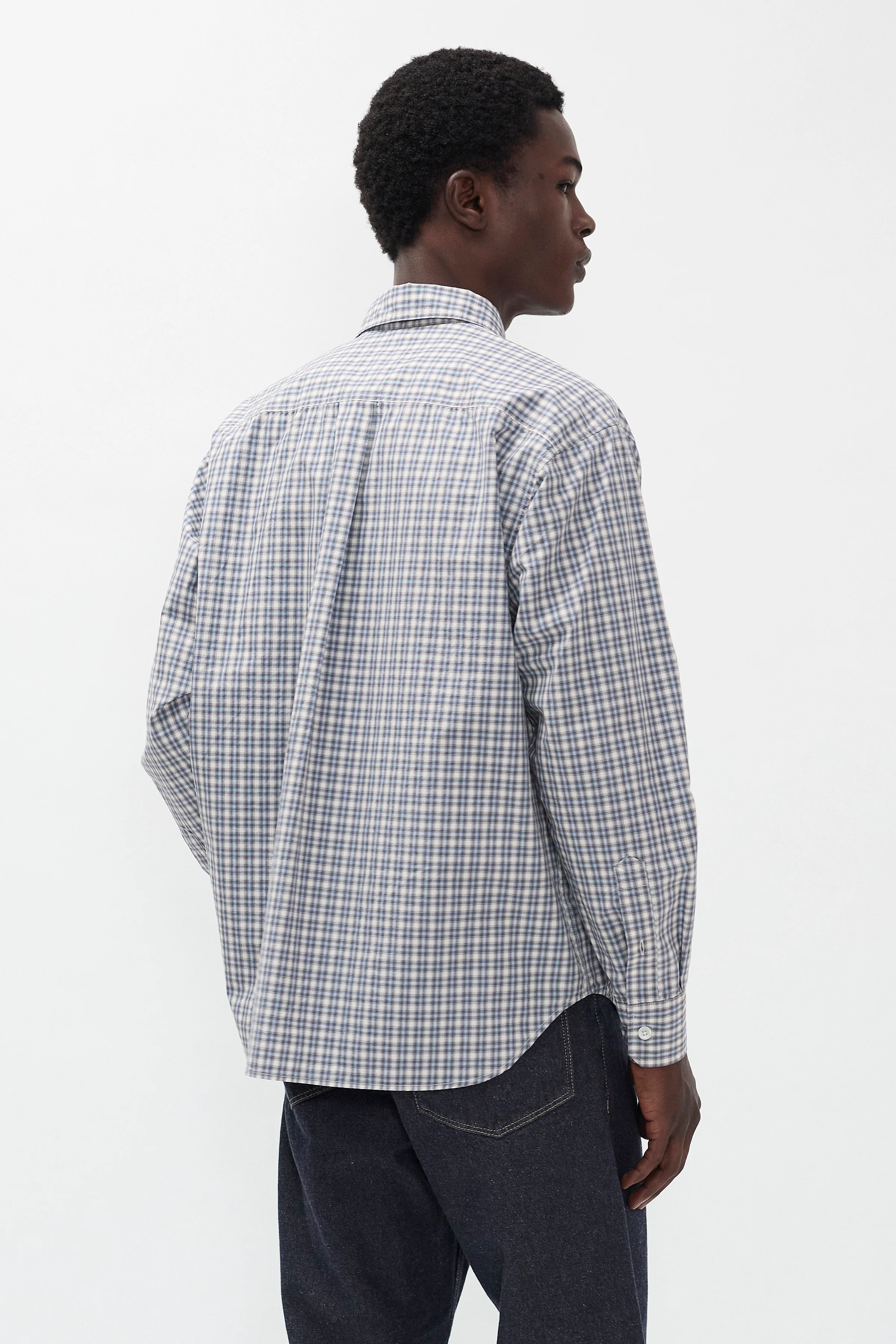 Falster Fine Check Oversize Shirt - Image 3