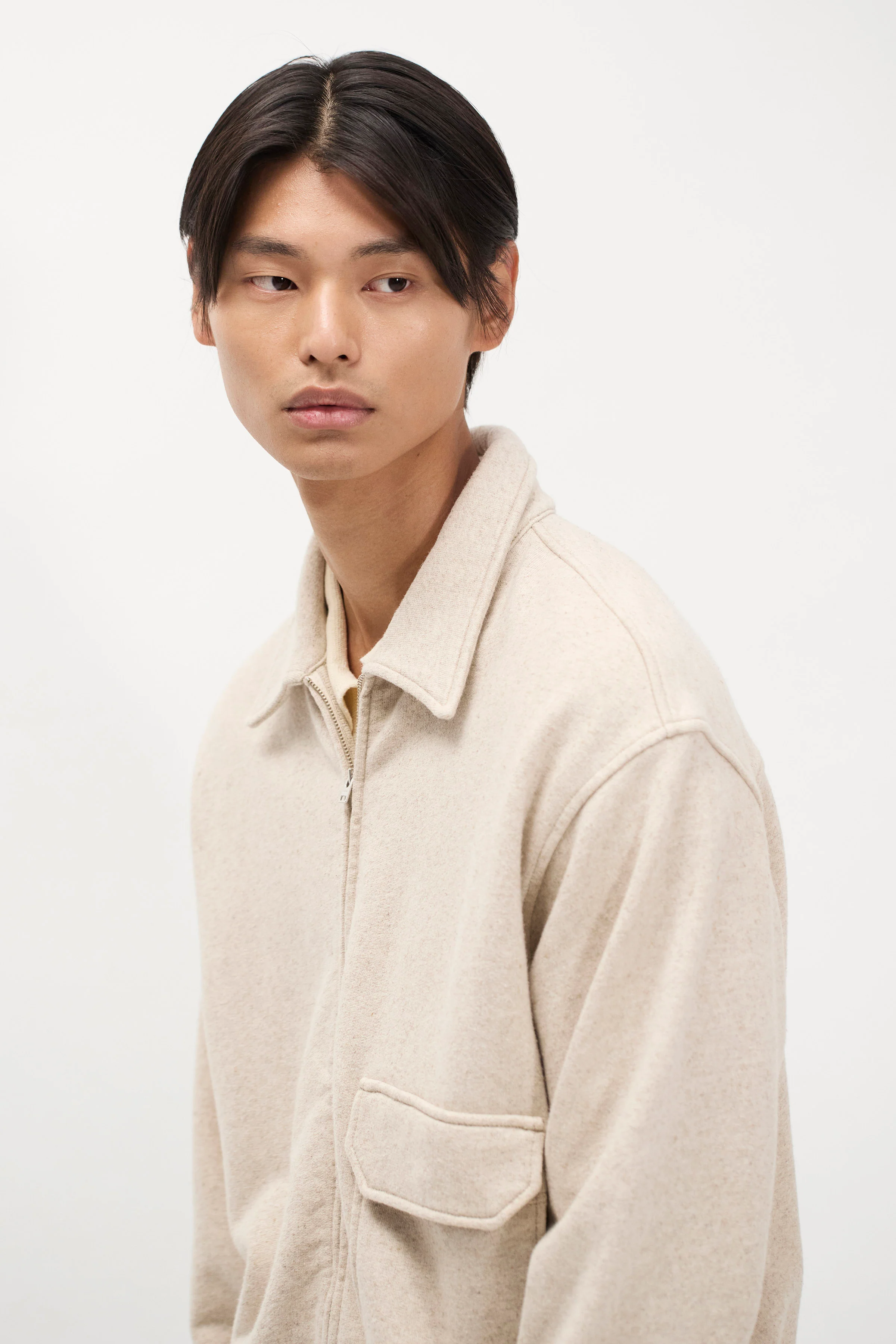 Fynshav Cotton Linen Loopback Jacket - Image 3