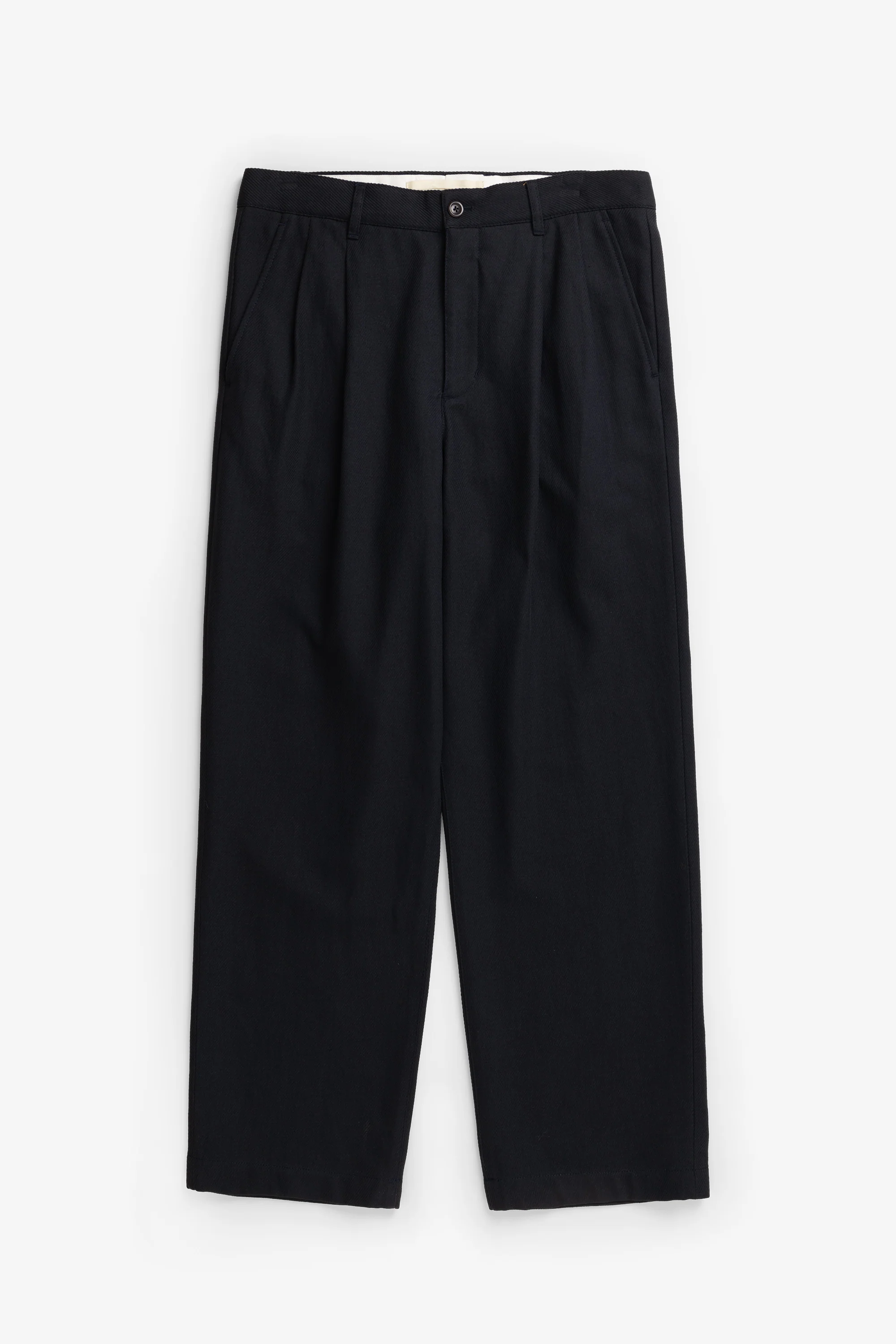 Hestur Relaxed Cotton Linen Twill Pleated Trouser - Image 5