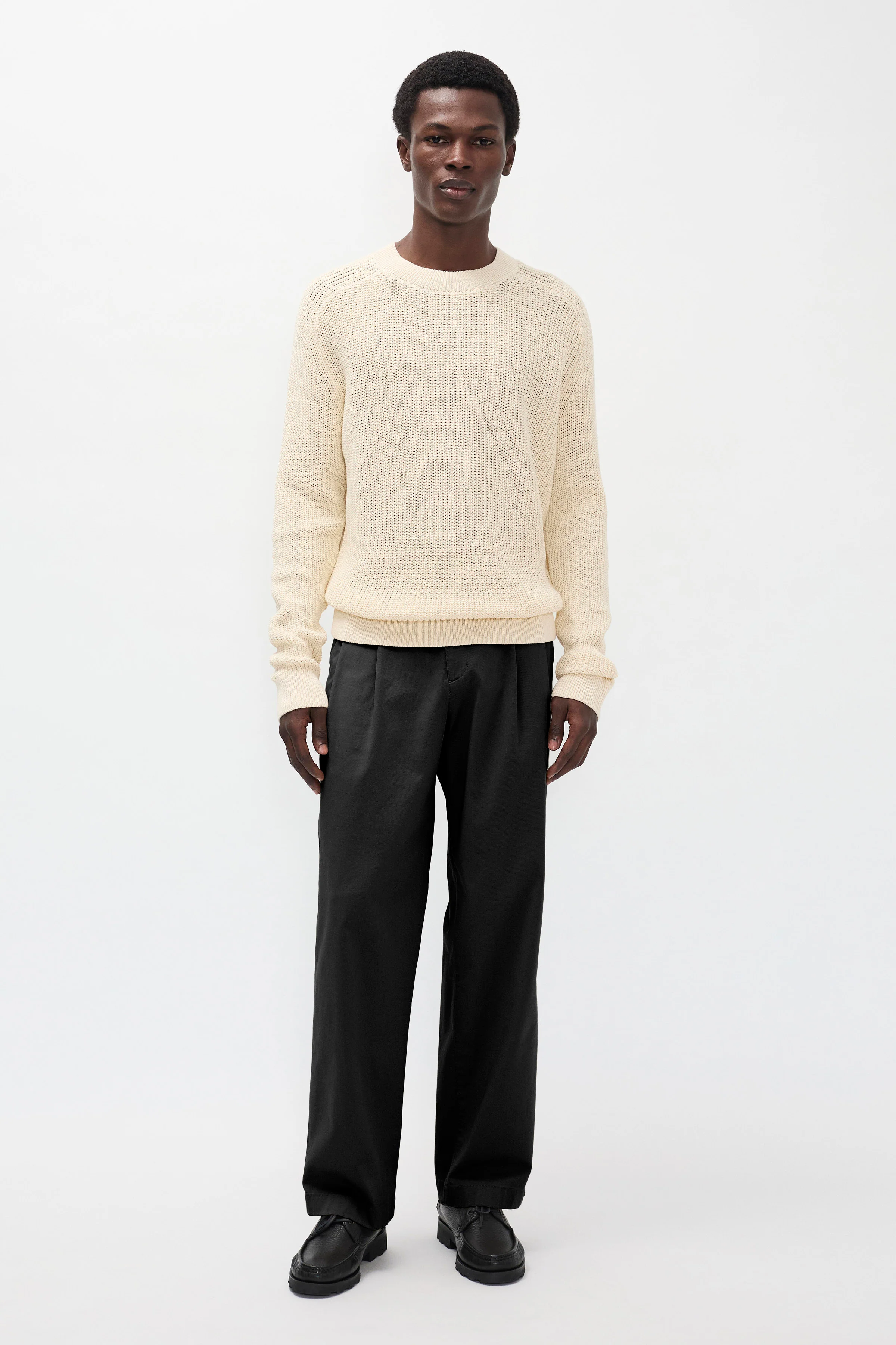 Hestur Relaxed Twill Pleated Trouser