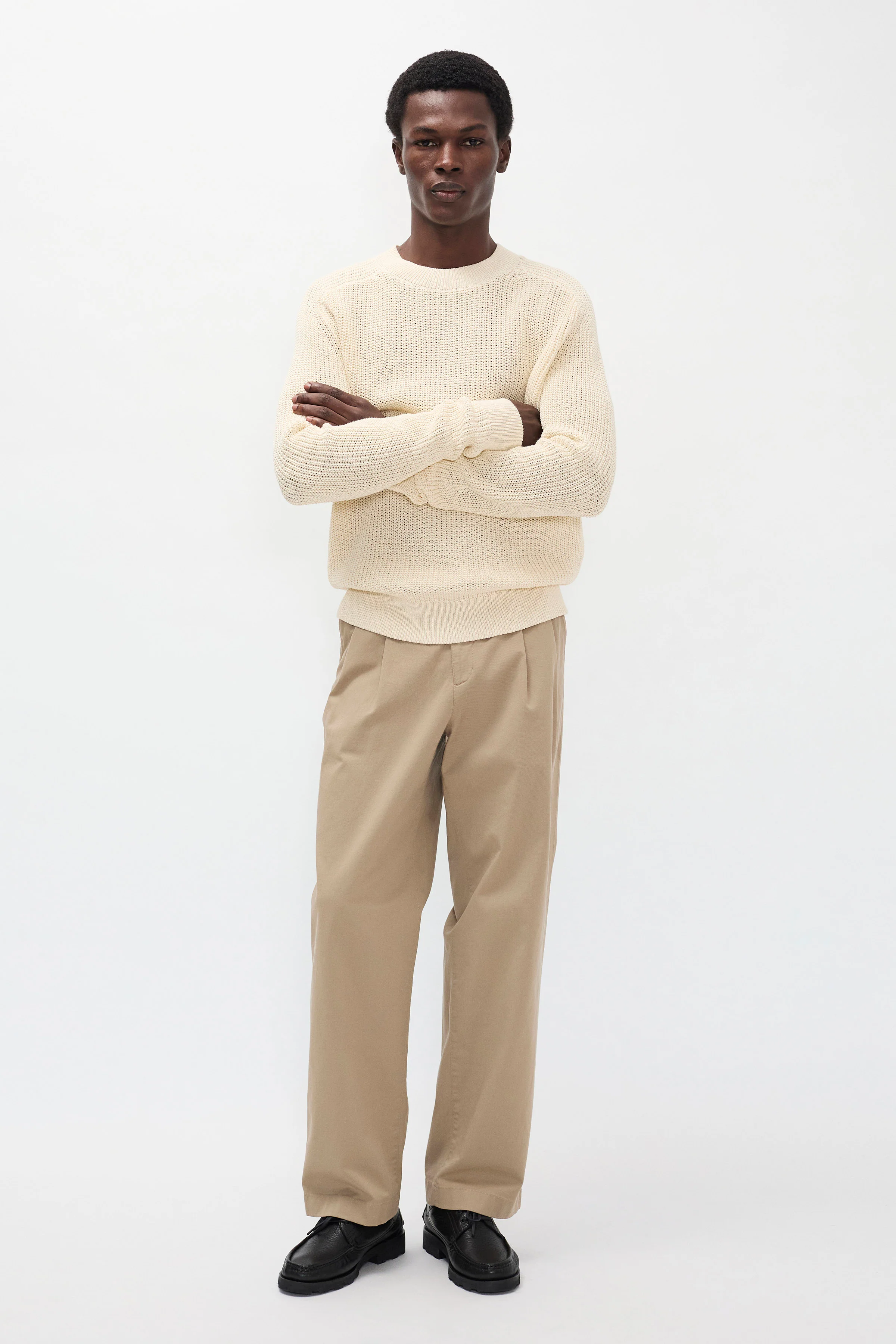 Hestur Relaxed Twill Pleated Trouser - Image 3