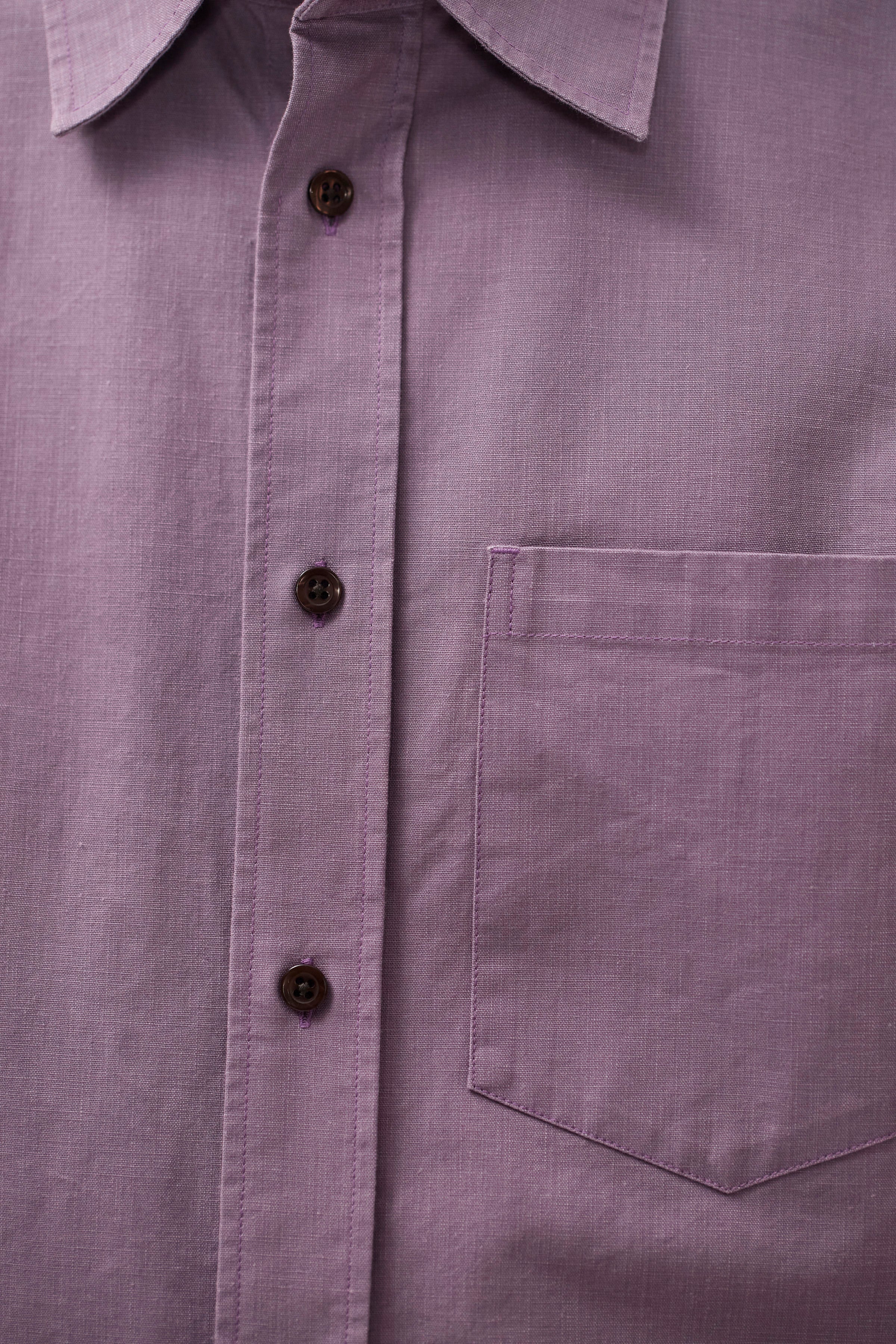 Kongshoved Cotton Faded Pigment Dyed Relaxed Shirt - Image 4