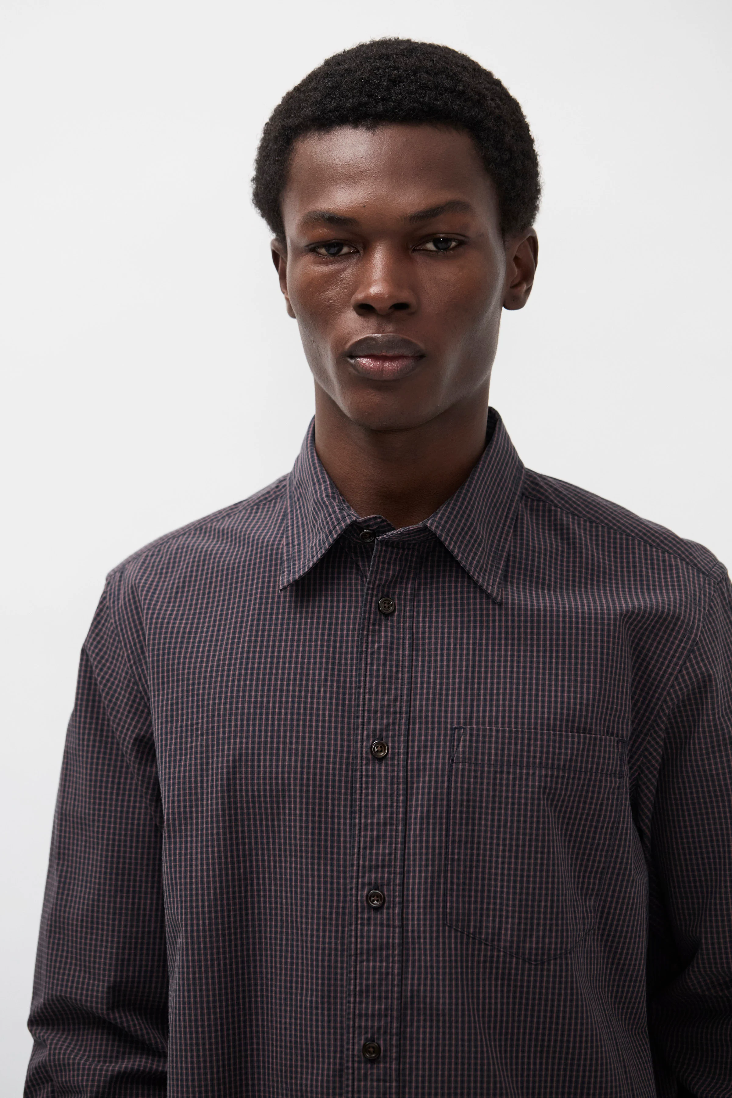 Kongshoved Poplin Mini Check Shirt - Image 4