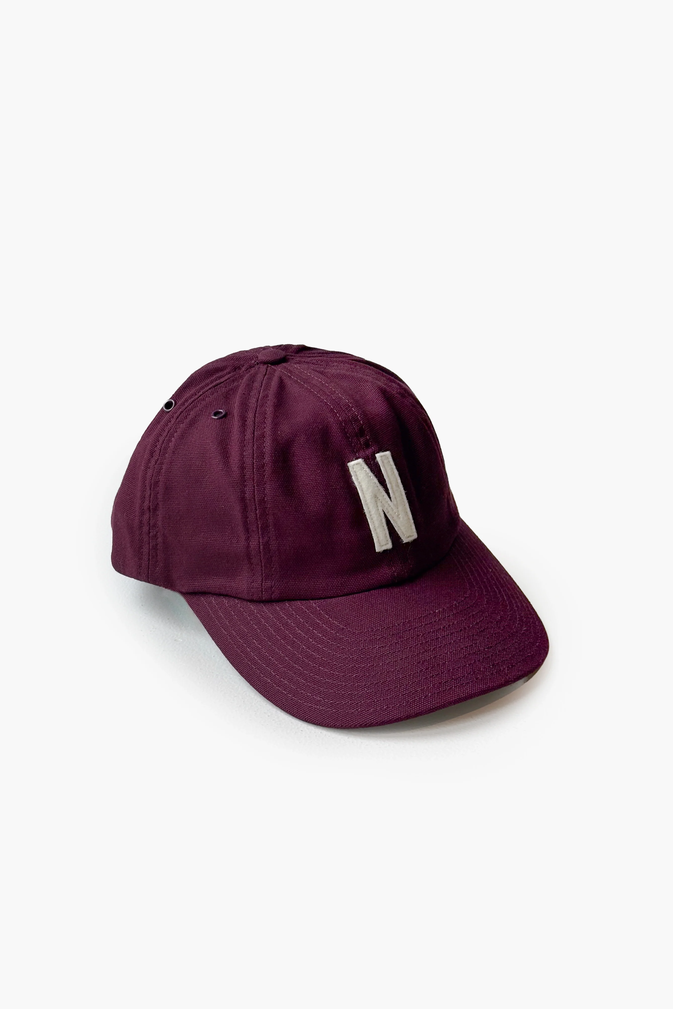 Light Canvas Felt N 8 Panel Cap - Image 4