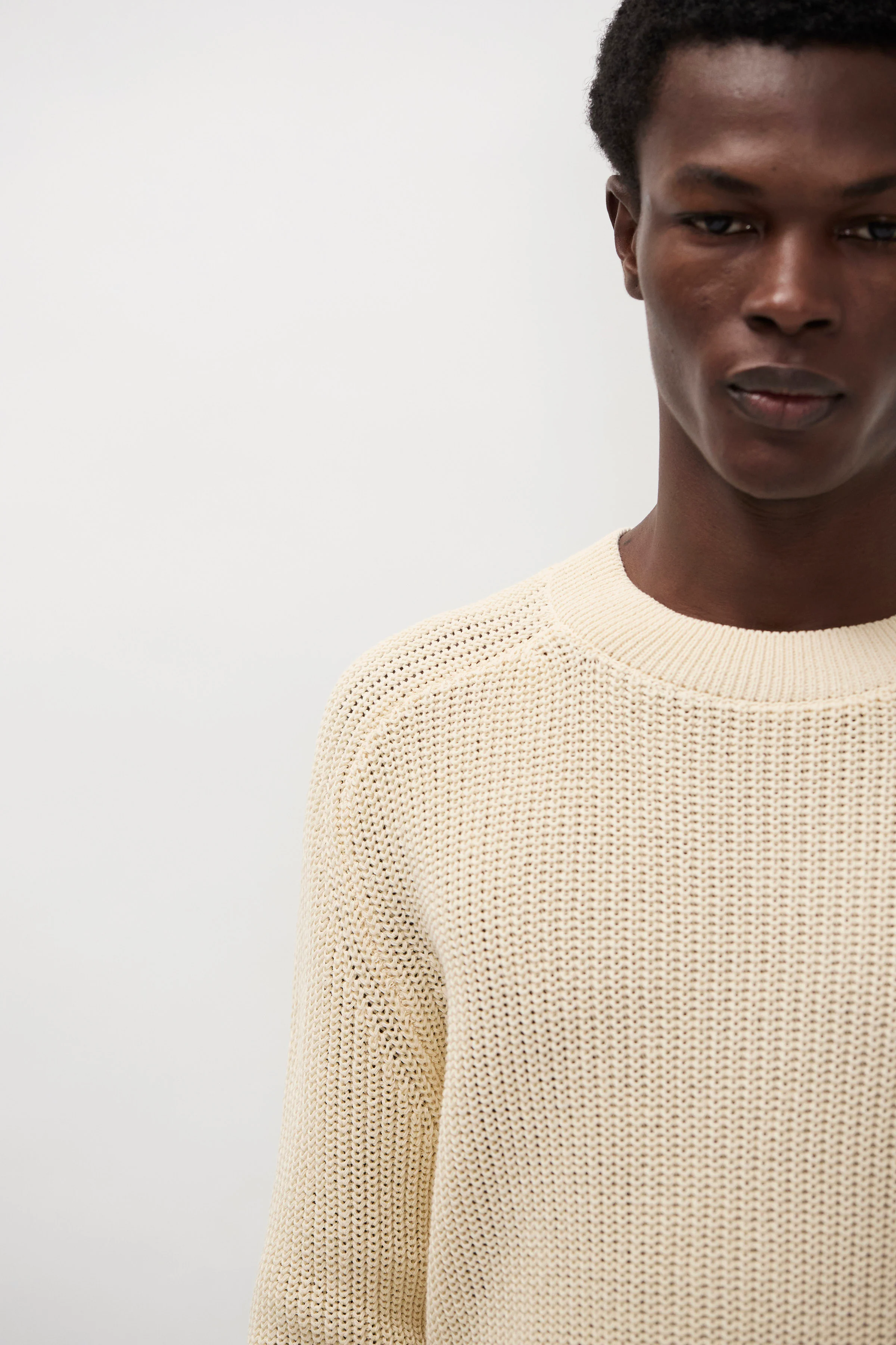 Limfjorden Cotton Paper Saddle Fishermen Sweater - Image 3
