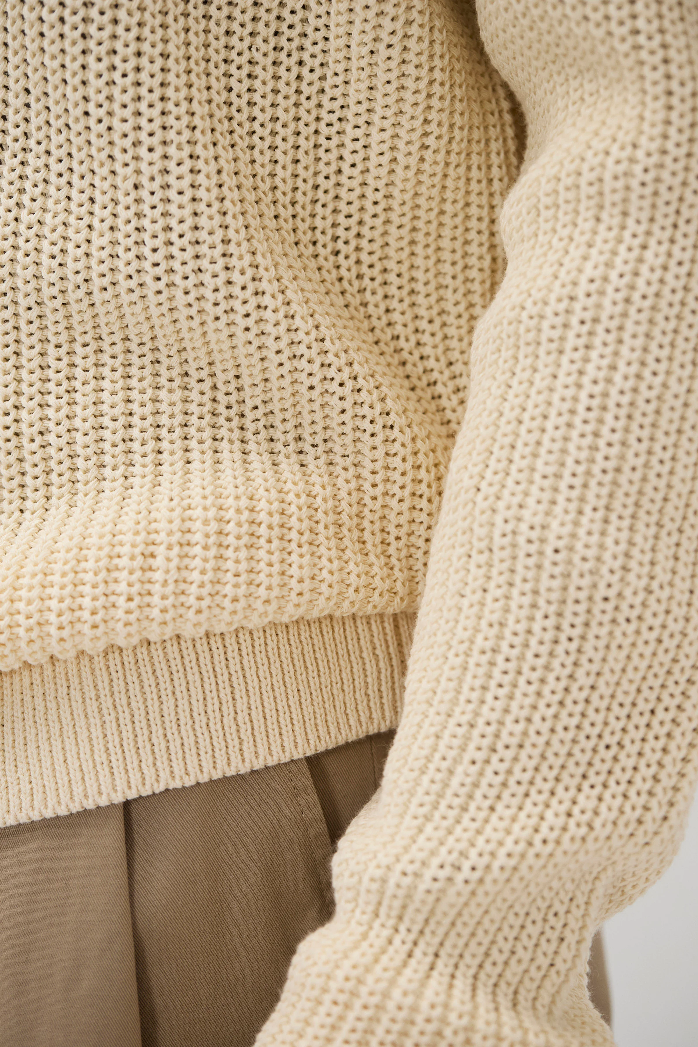 Limfjorden Cotton Paper Saddle Fishermen Sweater - Image 4