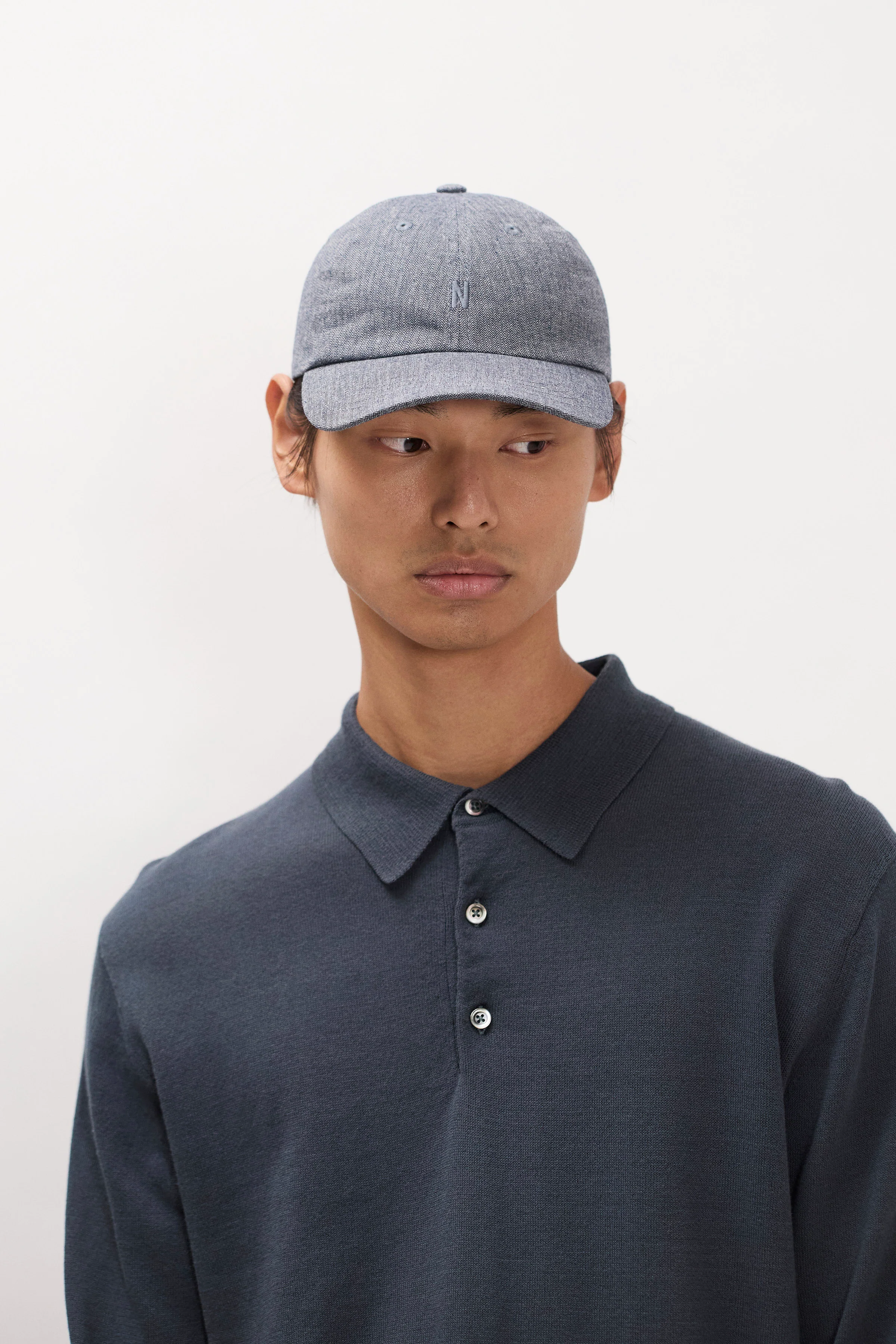 Mini Herringbone Twill 6-Panel Cap - Image 2