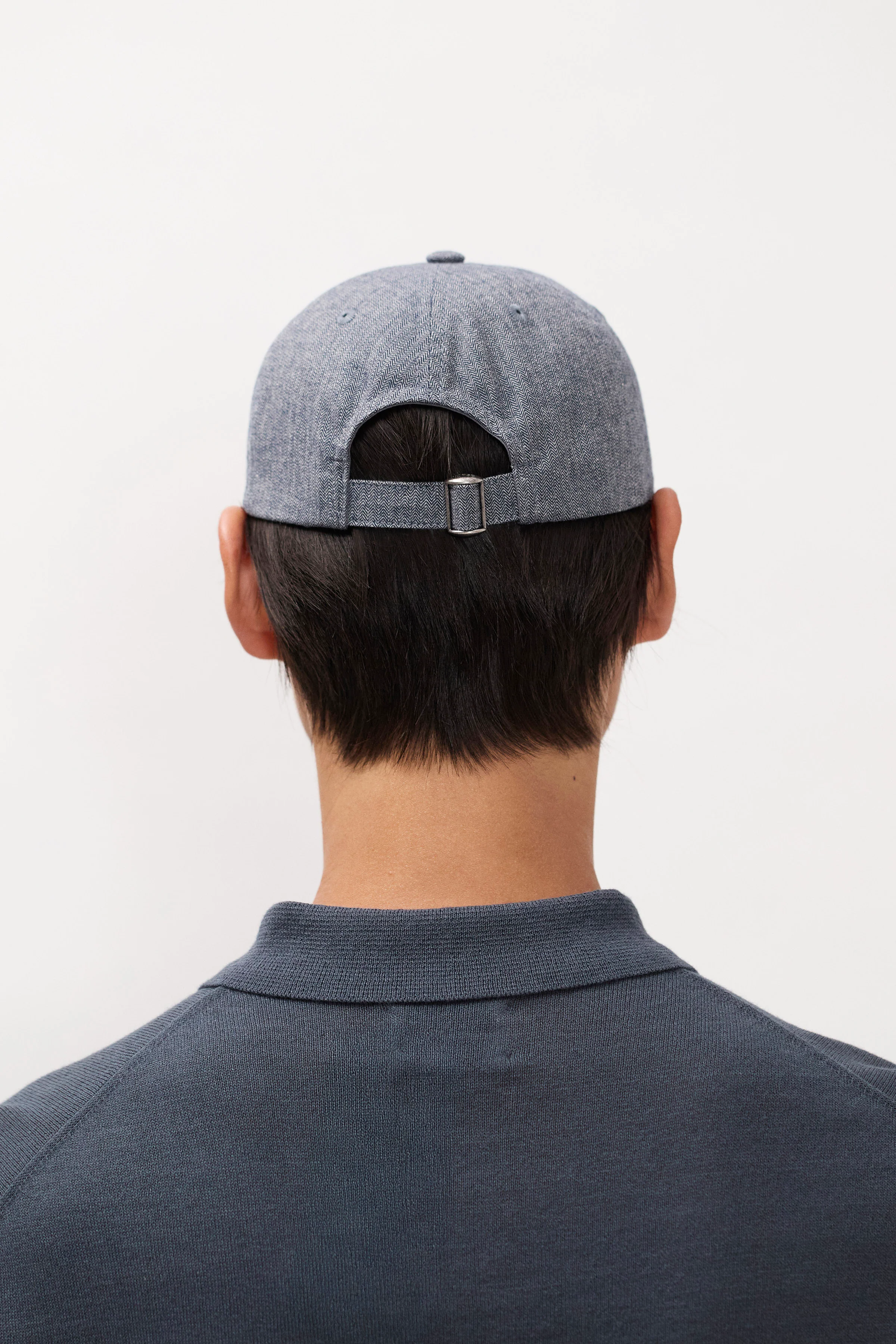 Mini Herringbone Twill 6-Panel Cap - Image 3