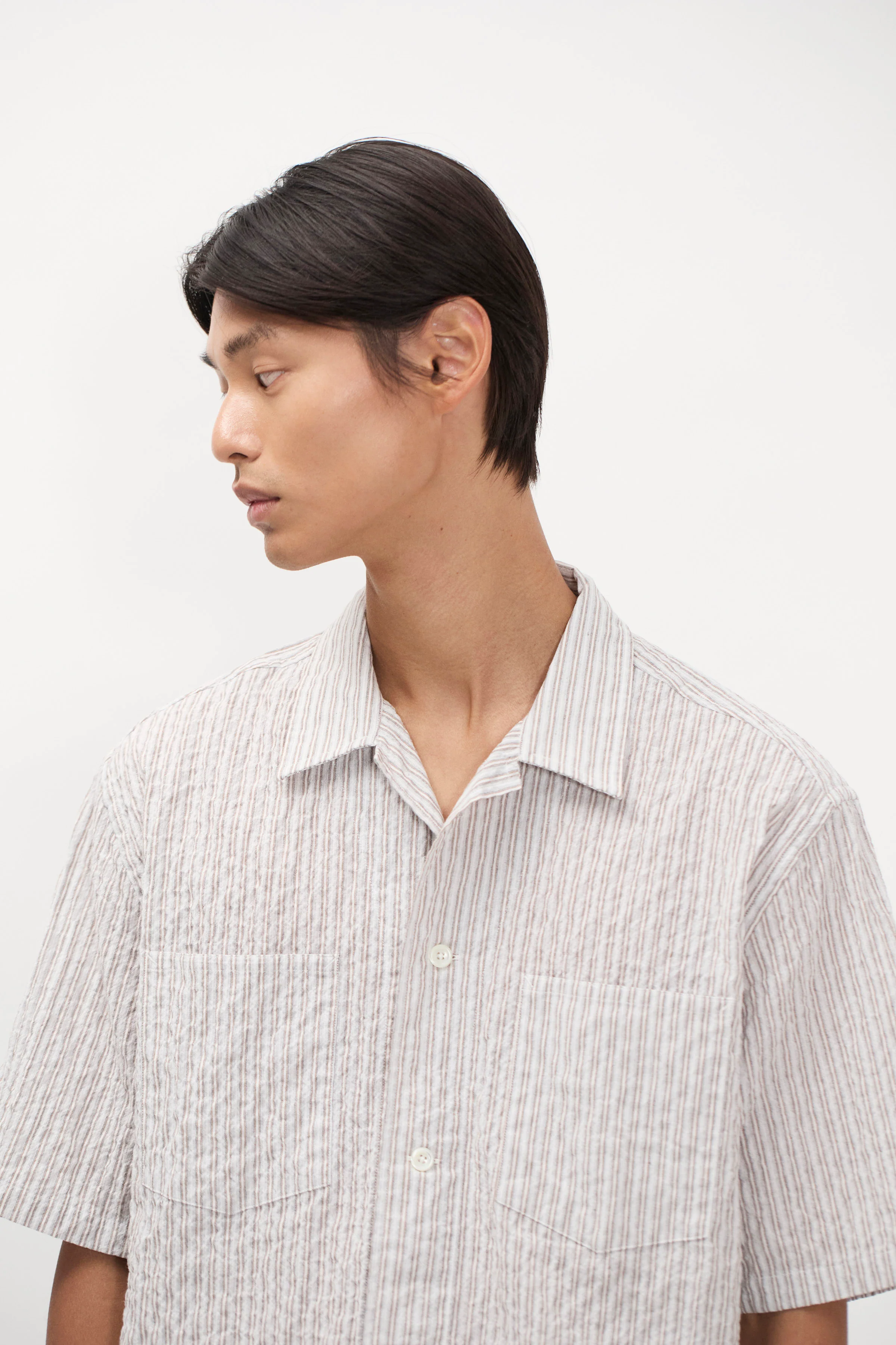 Mols Striped SS Camp Shirt - Image 3