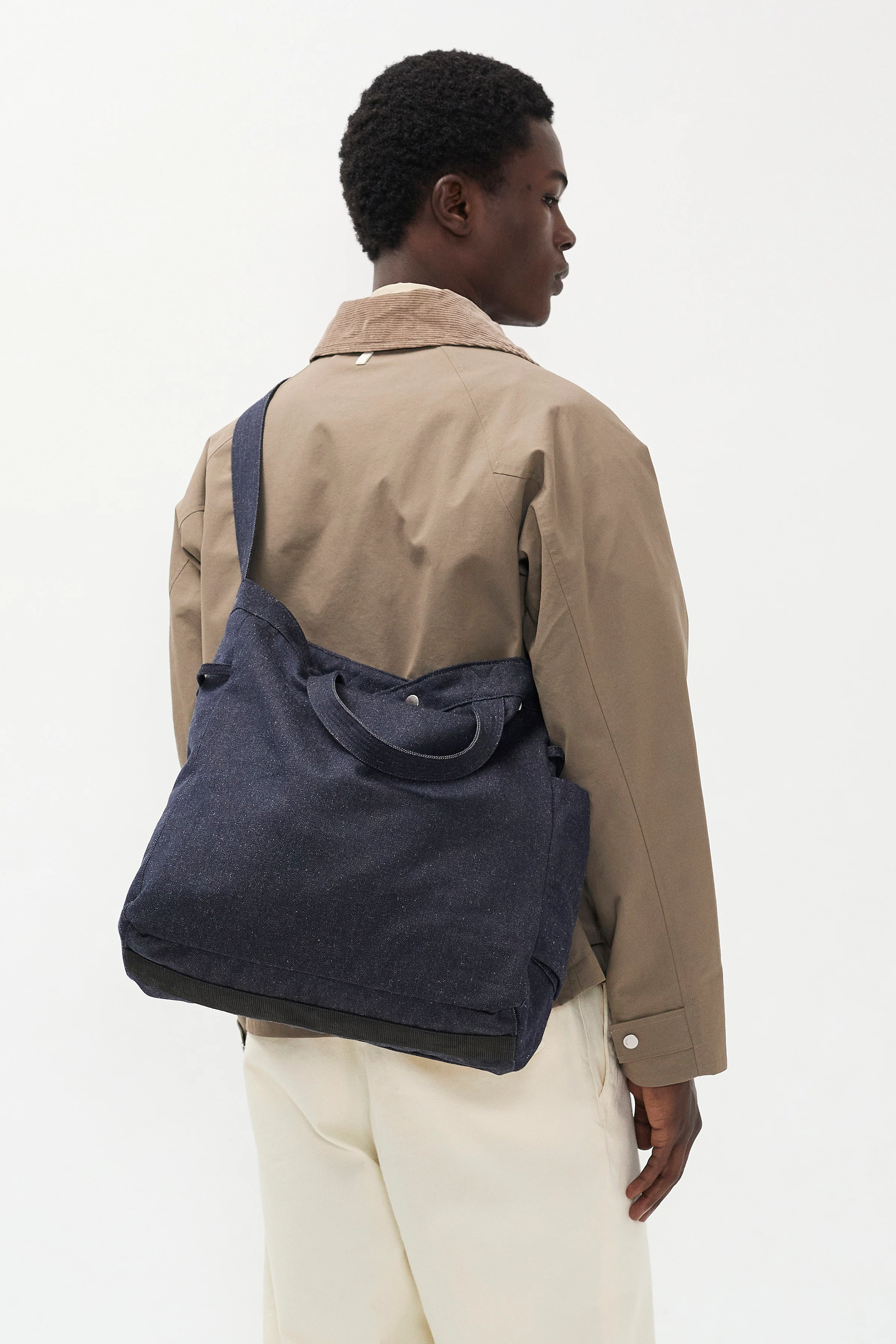 Pligt Broken Twill Cotton Linen Denim Tote - Image 3