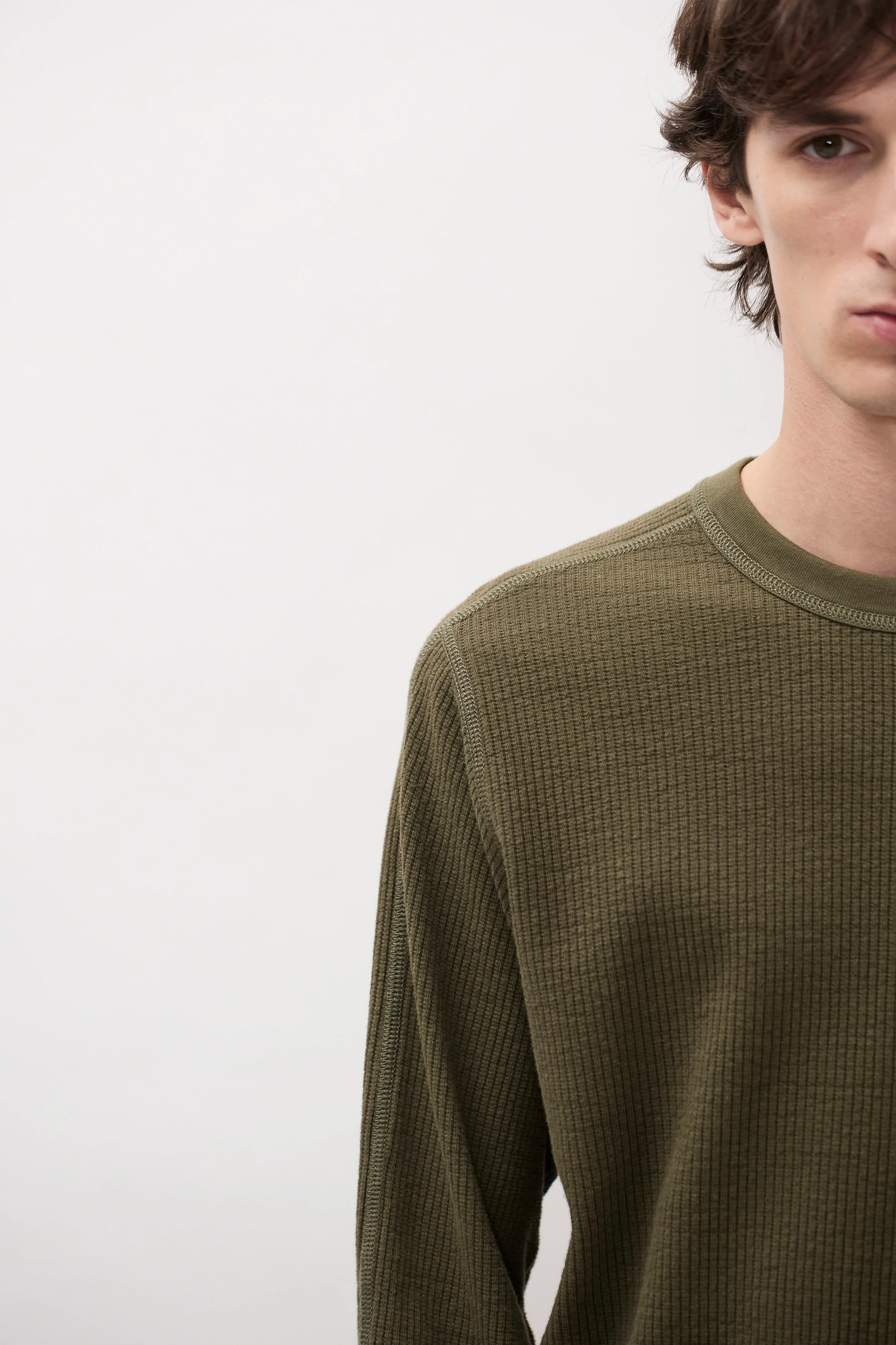 Stevns Cotton Hemp Military Rib LS T-shirt - Image 3
