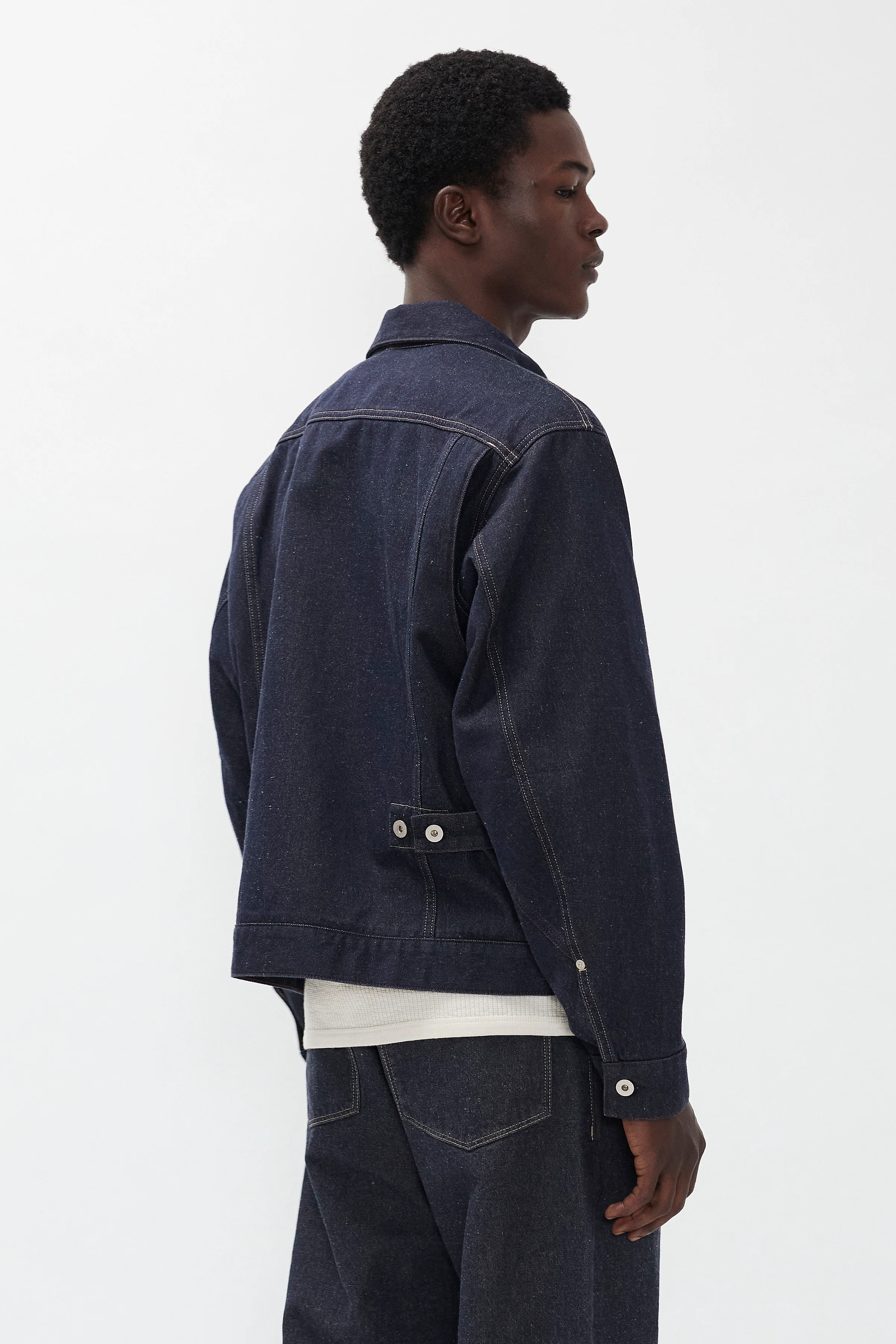 Svendborg Broken Twill Cotton Linen Denim Jacket - Image 3