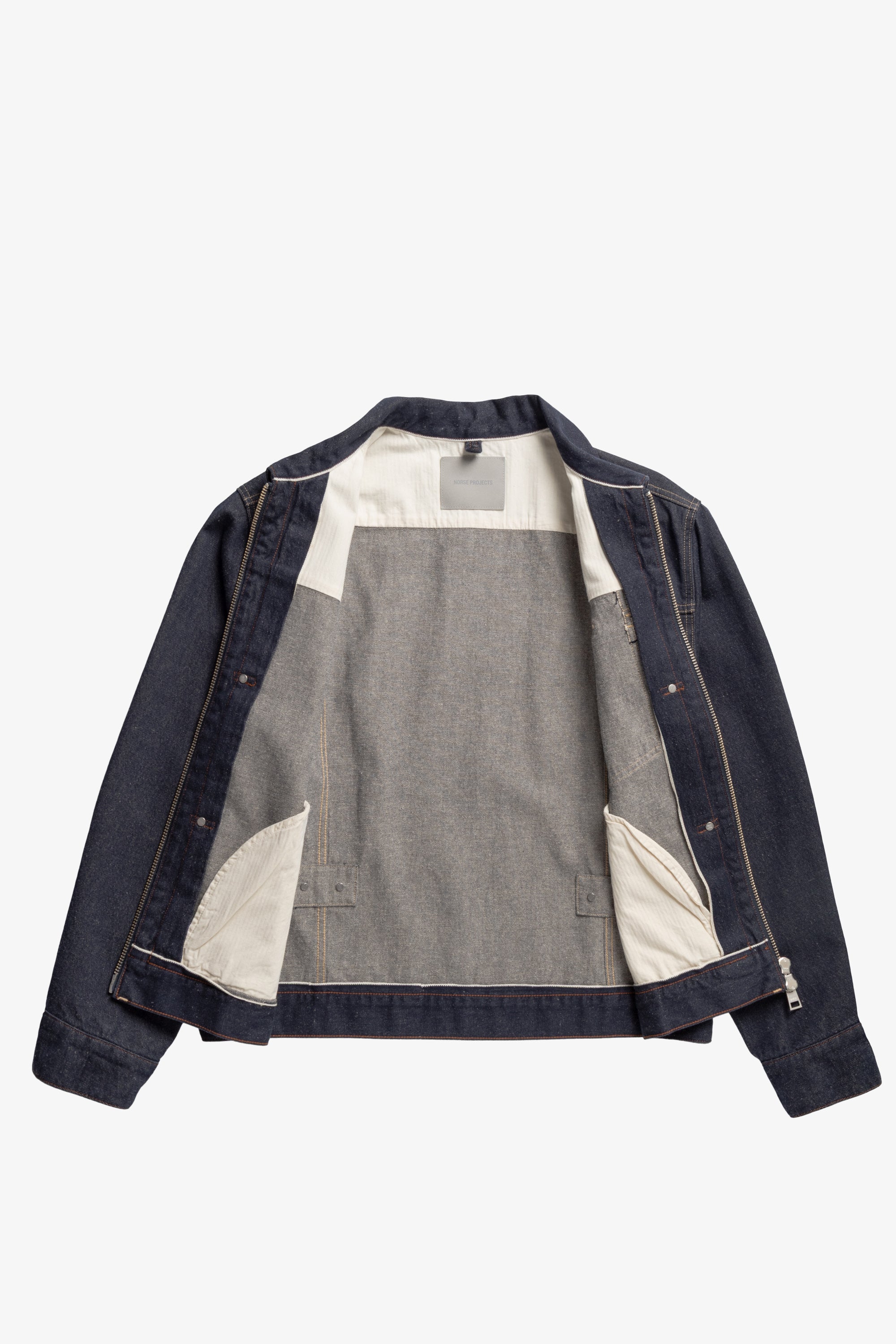 Svendborg Broken Twill Cotton Linen Denim Jacket - Image 8