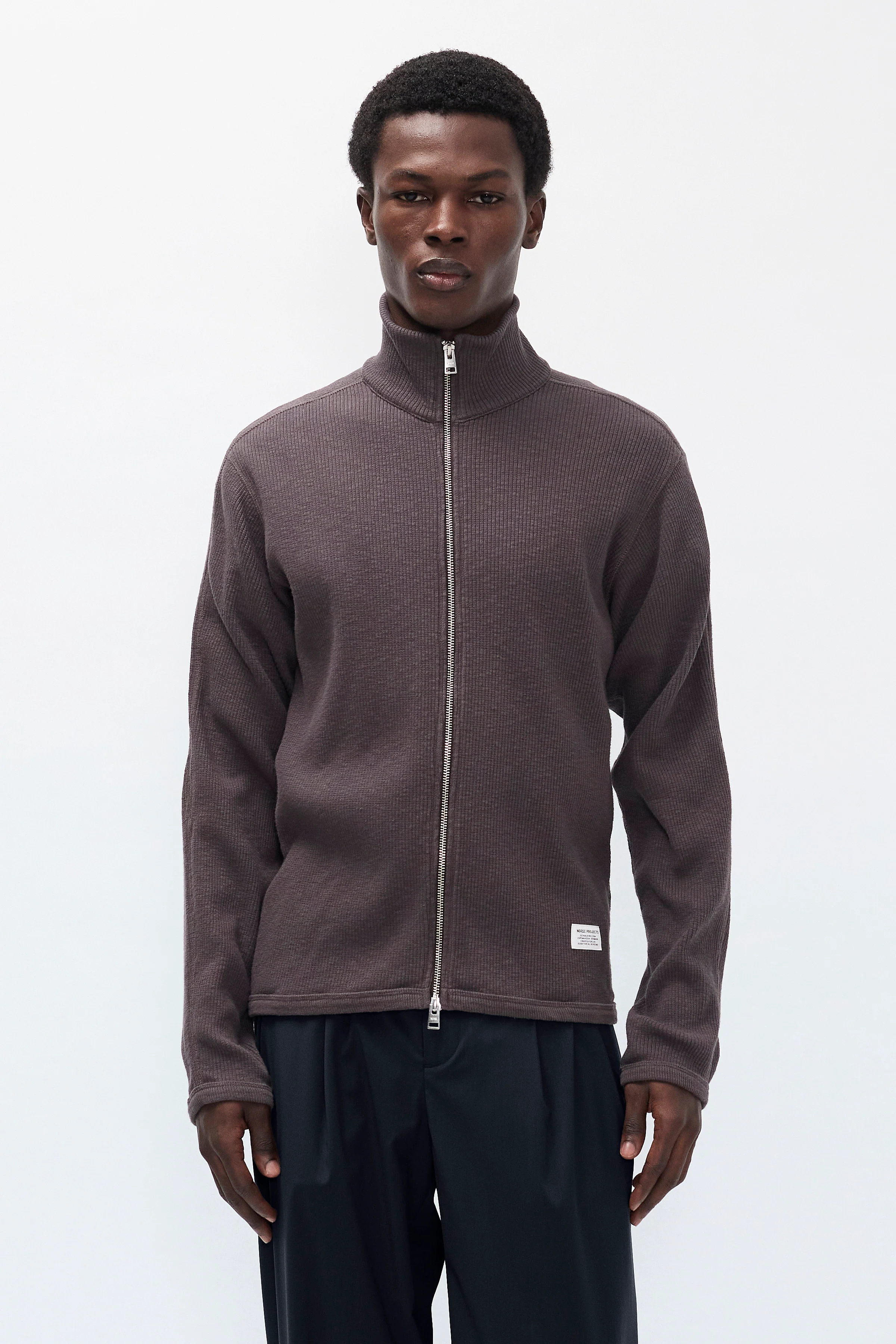 Teno Military Rib Zip Cardigan