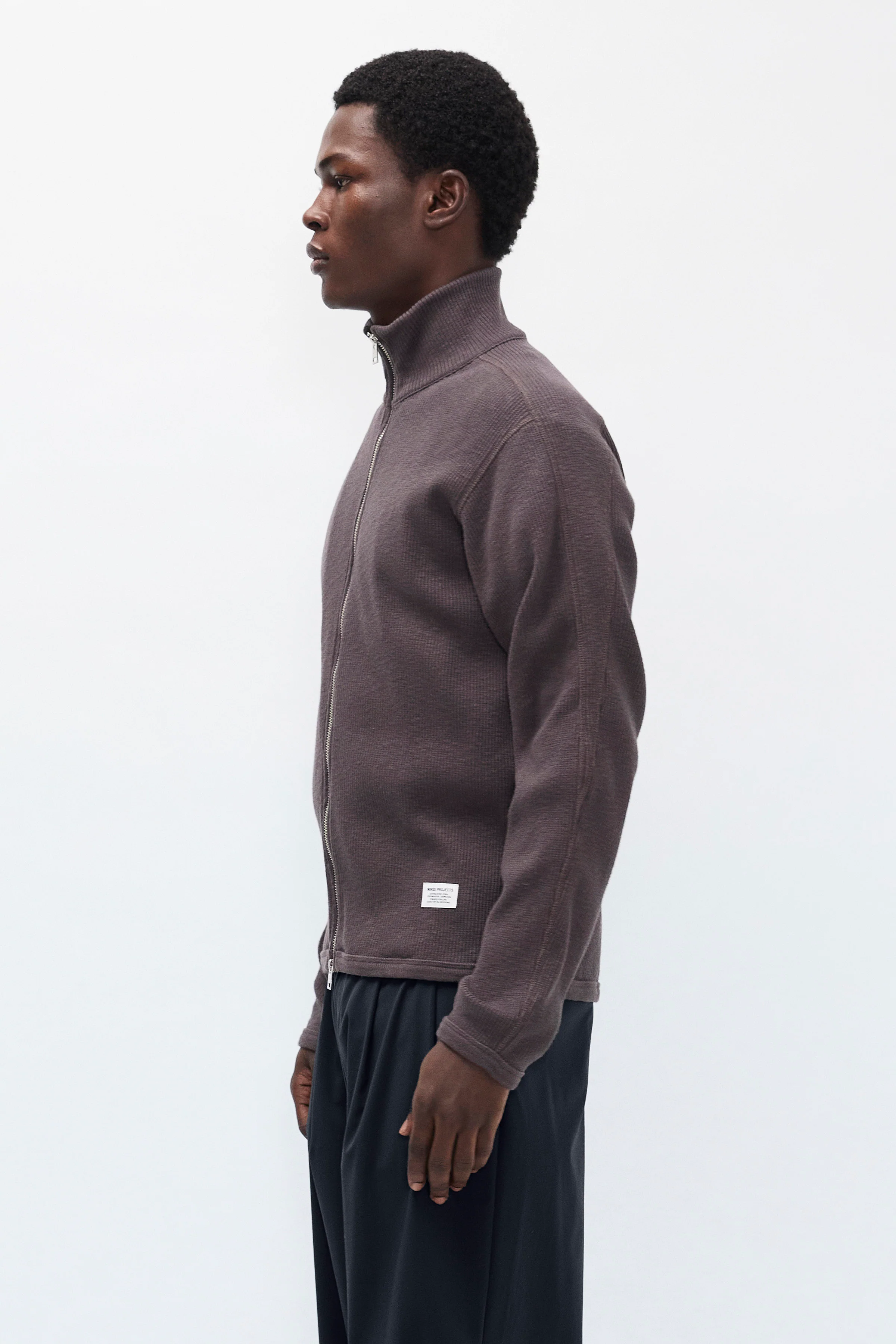 Teno Military Rib Zip Cardigan - Image 2